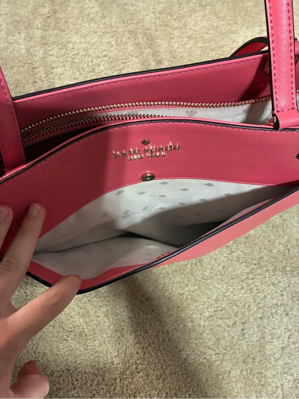 kate spade Hot Pink Leather Tote